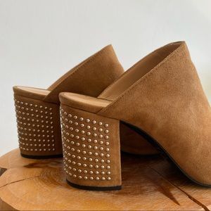 Barbara Bui Camel Suede Mules - 37EU